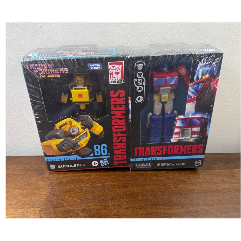 Transformers Studio Series 86 Bumblebee & Optimus Prime Action Figure Set New